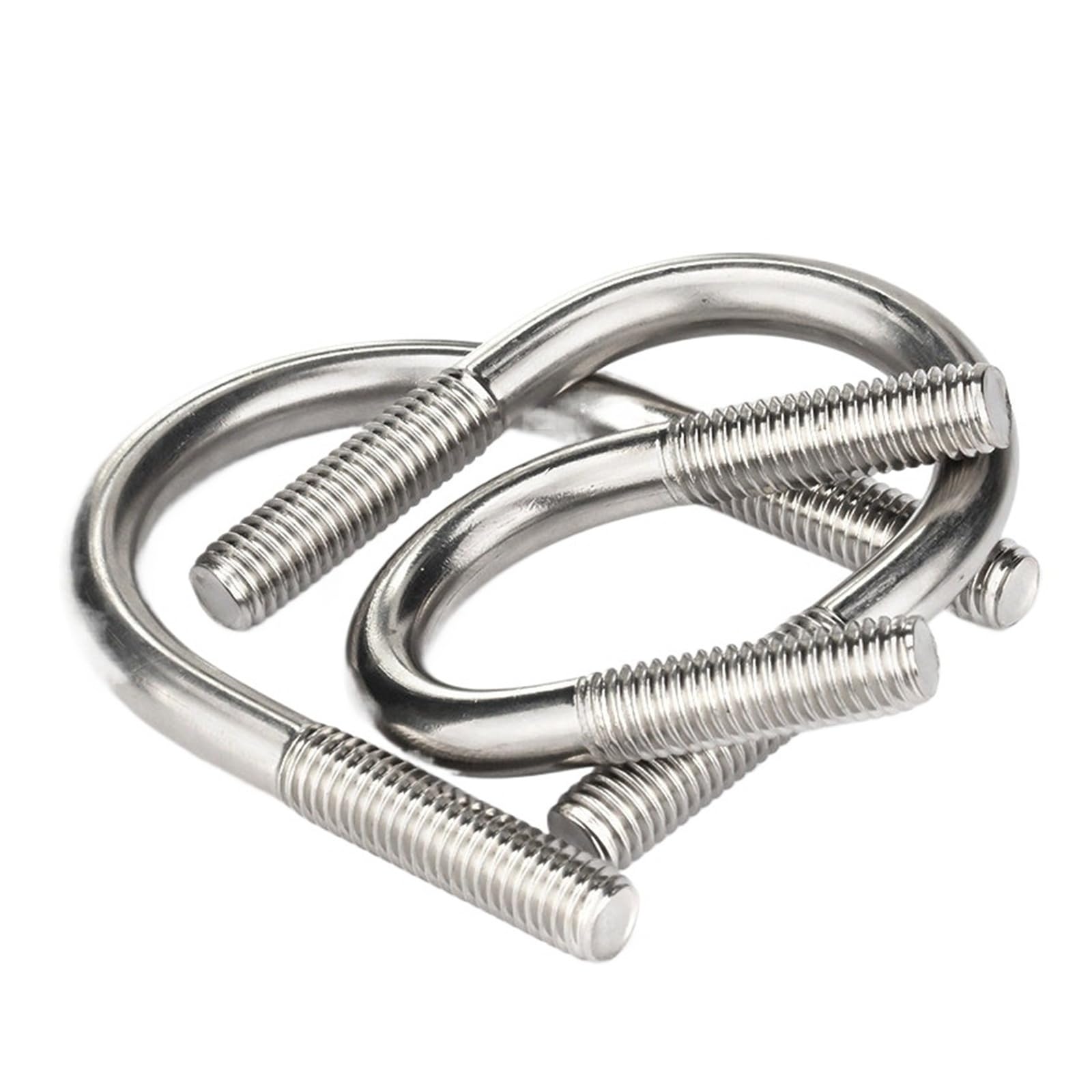 M6 M8 304 Stal nierdzewna Zaciski U Śruby U Mocowanie śrubowe Zaciski rurowe Zaciski kwadratowe(M6x60-5pcs)