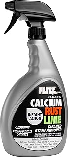 Flitz Calcium, Rust, & Lime Remover - 32oz Bottle of USA-Made Limescale Remover for Toilets, Showers, and More - Powerful Spray that Instantly Eliminates Tarnish, Grease, and Other Grime (1 Pack)