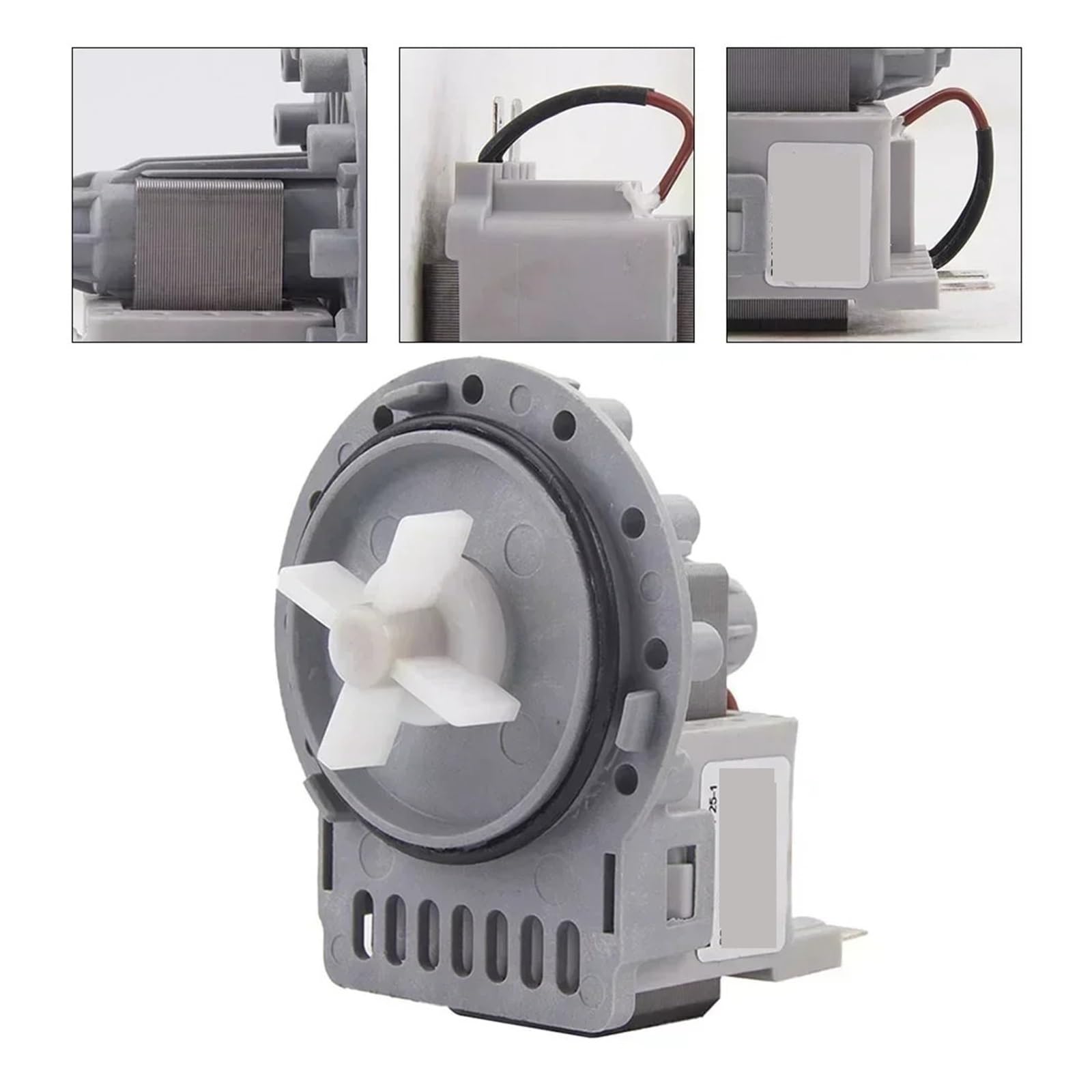 Piezas de recambio de la bomba de agua del drenaje 30W | Piezas de repuesto de bomba de drenaje, for reparación de lavadora, accesorio de bomba de agua de 30W