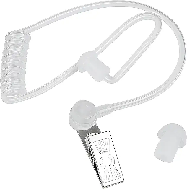 Oreillette Espion Transparente avec Micro Walkie Talkie T60-T92, Déguisement Enfant