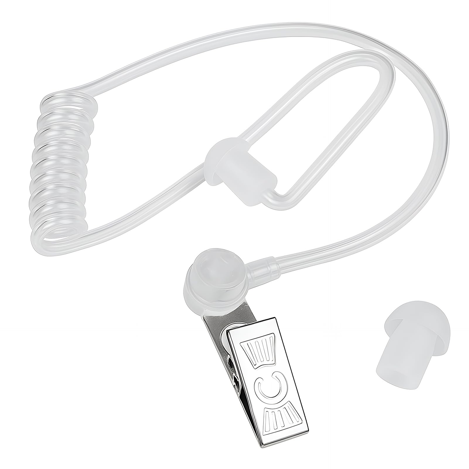 1 PCS Auricolari Walkie Talkie Con Microfono Con Pulsante Ptt, Cuffie Sicurezza Acustiche Invisibili per Radio Bidirezionali, Compatibili Con Radio Ricetrasmittenti, Ideali per Ambienti Rumorosi
