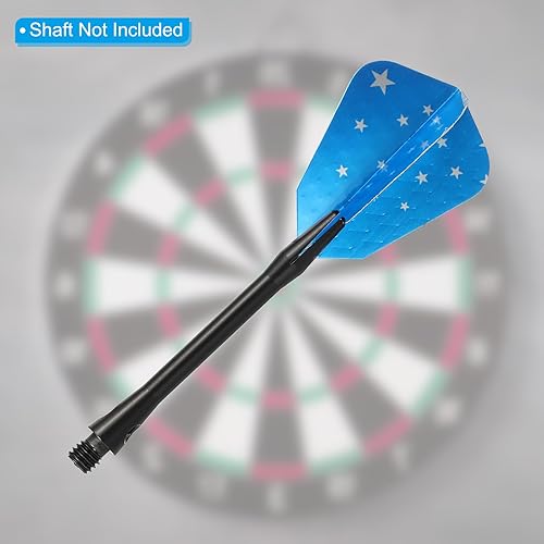 Miniatura 4 de PATIKIL Slim Dart Flights - Paquete de 5 accesorios de dardos de diseño único de papel de aluminio para dardos de punta de acero y dardos de punta