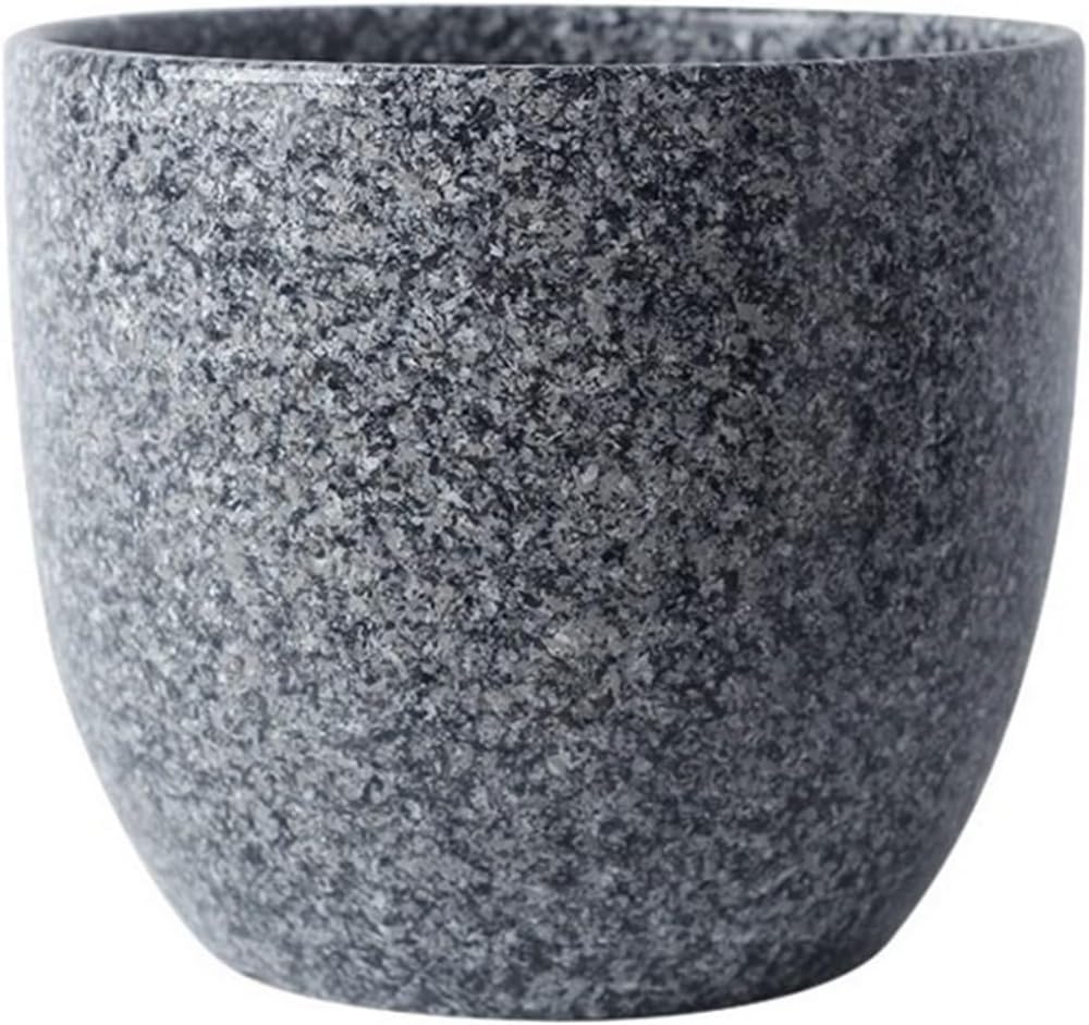 BIVVI Doniczka vintage, kreatywna okrągła doniczka na kwiaty z otworami odpływowymi, ceramiczna doniczka na sukulenty, kaktusy, orchidee, ozdobna donica