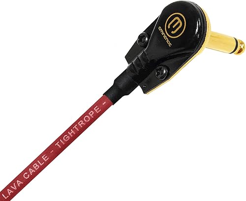 Miniatura 3 de Lava Tightrope (Rojo)8inchEfectos de Guitarra Bass Instrumento, S-shaped Patch Cable con conectores tipo de Premium Gold Plated  pulgadas (6.35mm)