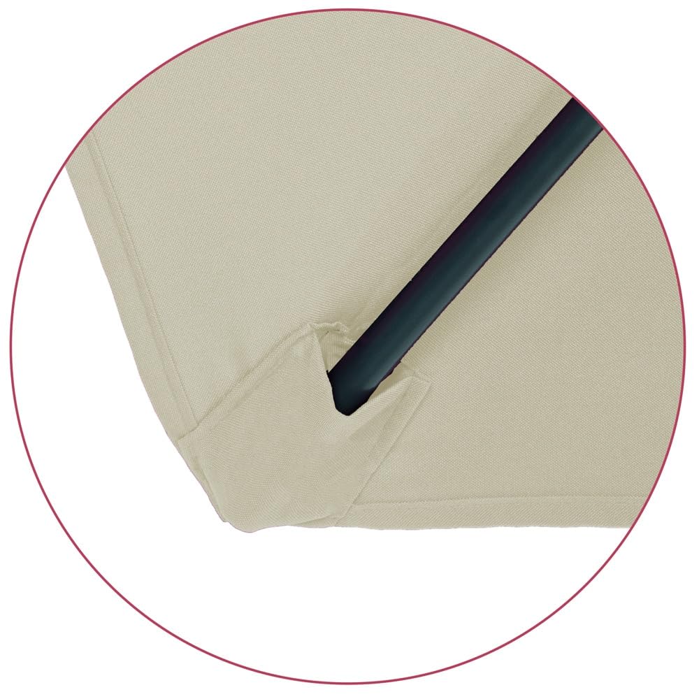 Kingsleeve® Parasol inclinable Ø 300cm Beige Parasol en Aluminium avec manivelle Protection UV50+ Pare-Soleil Jardin