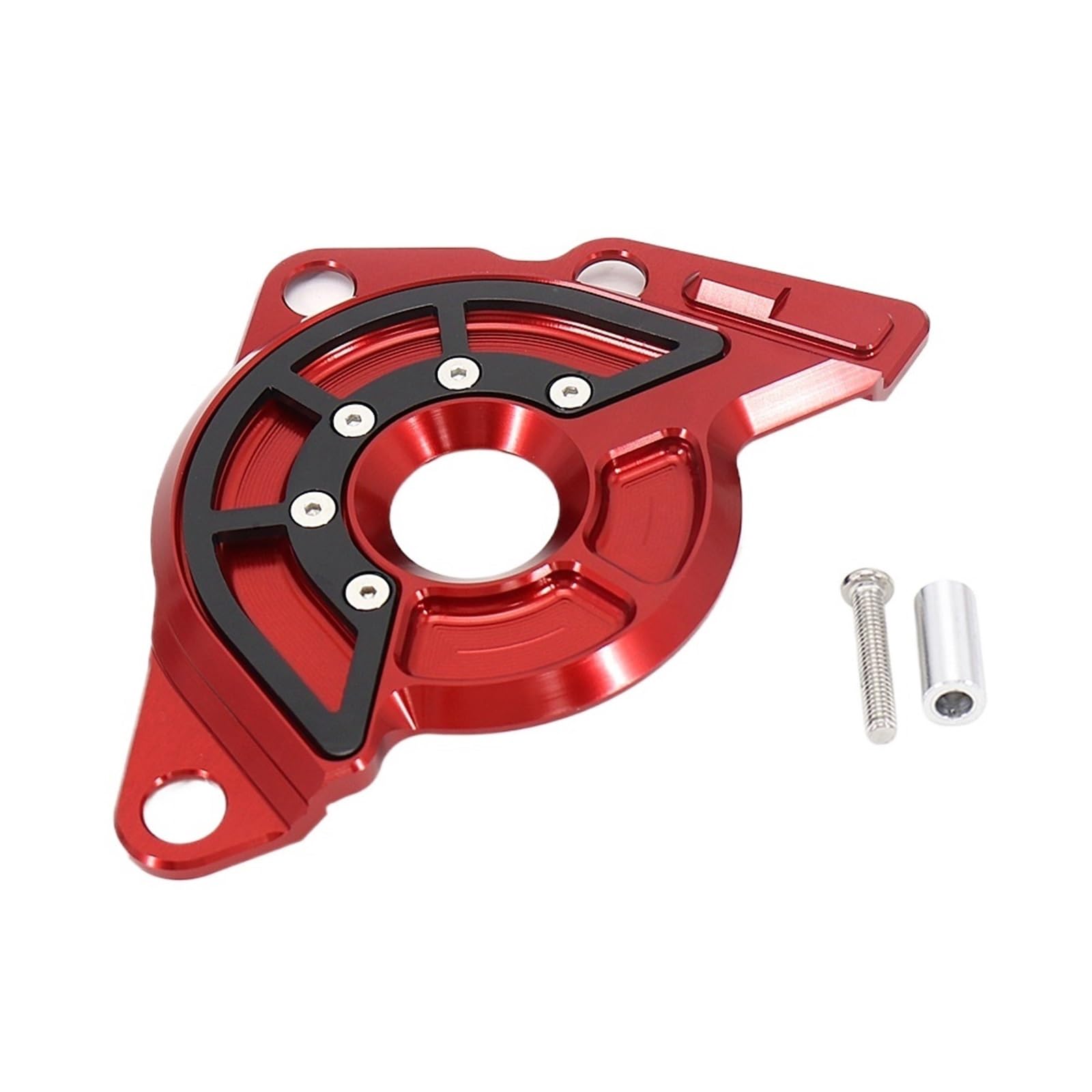 Protector de cadena Tracer 9 evita impactos con aluminio rojo 7