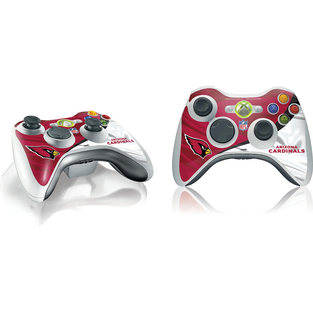 Skinit Decal Gaming Skin Compatible with Xbox 360 Wireless Controller - Officially Licensed NFL Arizona Cardinals Design
