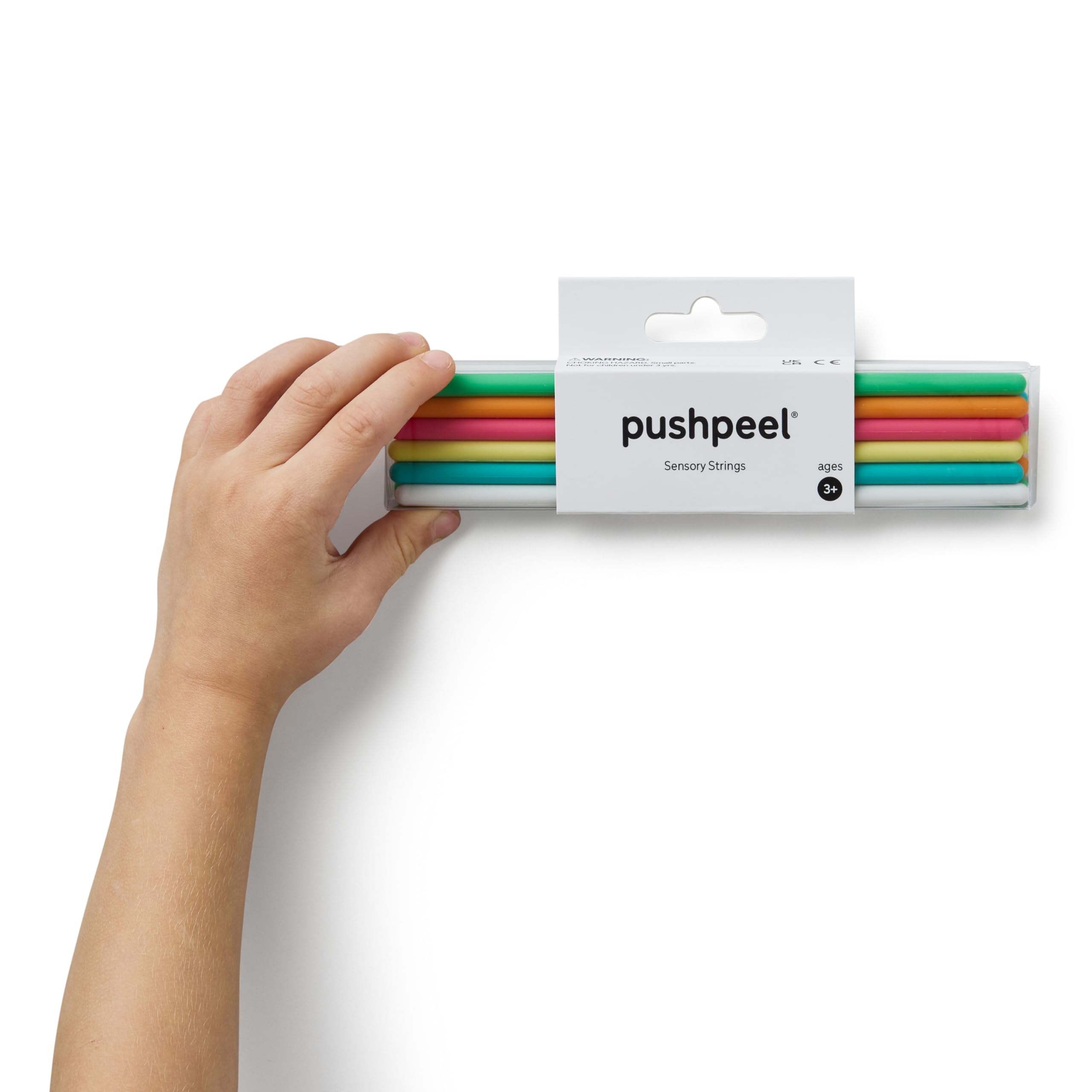 Pushpeel Sensory Strings - Silikon Fidget Strings für Beruhigung, ADHS & Autismus | Kompatibles sensorisches Aktivitätsbrett (Original & XL) | waschbar & wiederverwendbar | Kinder ab 3 Jahren