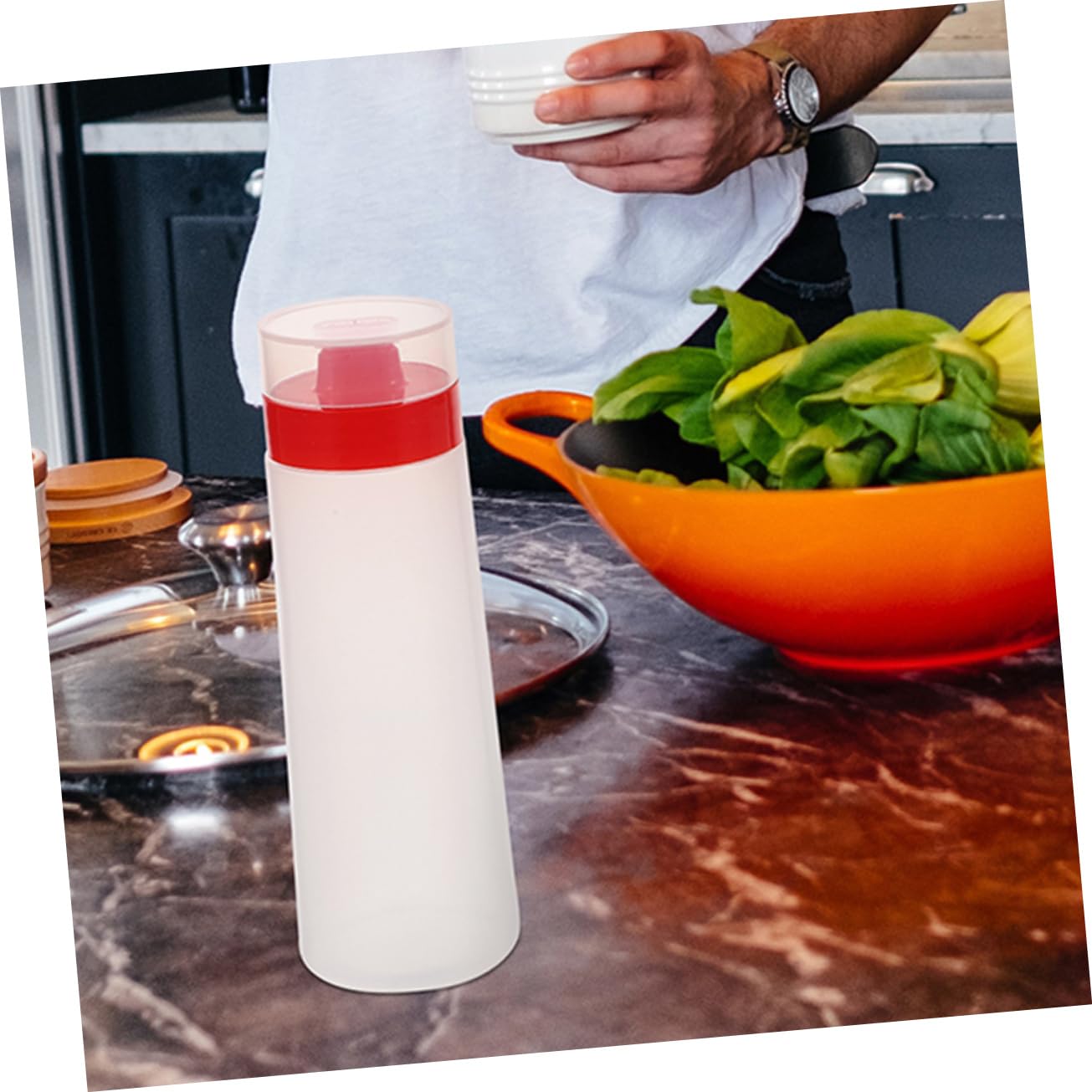 15pezzi Bottiglie Per Salse Design Bottiglie Condimenti Squeeze Per Ketchup Maionese e Salsa Bbq Per