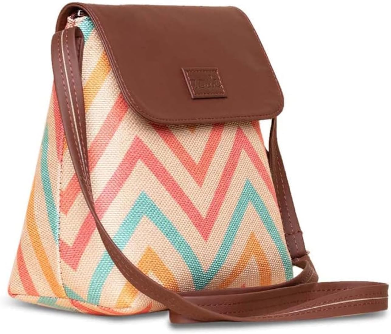 Flap Sling Bag | Crossbody Bags for Women | Women's Handbags | Stylish | Vegan Leather Evening Bag | Travel & Office Use | Purse and Wallet | WavBeach Print