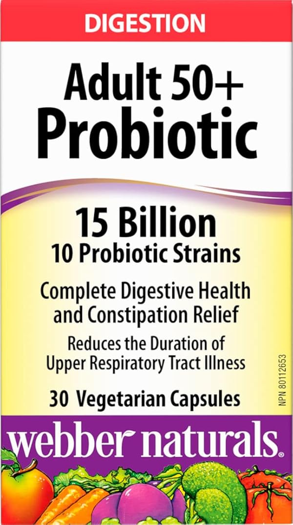 Webber Naturals Probiotic Adult 50+, 30 Capsules by Webber Naturals - Image 8