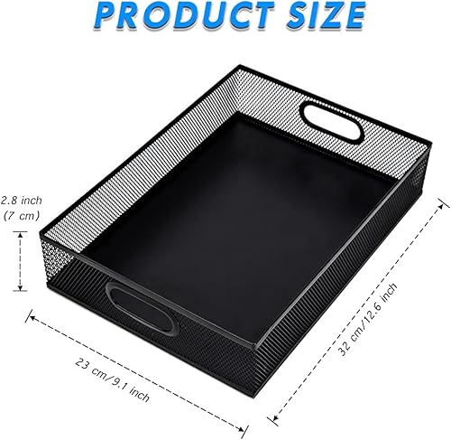 Miniatura 7 de EsOfficce Organizador de cajones de escritorio bandeja organizadora de escritorio de malla organizador de archivos de oficina organizador de