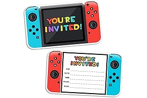 Gaming Extravaganza Invitations for Boys: Power Up the Party!