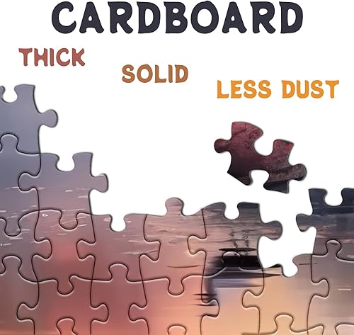 Miniatura 3 de Rompecabezas de Paisaje Otoñal para Adultos 1000 Piezas, Rompecabezas de Escena Natural del Otoño, Bonitos Rompecabezas Escénicos de Puesta de Sol