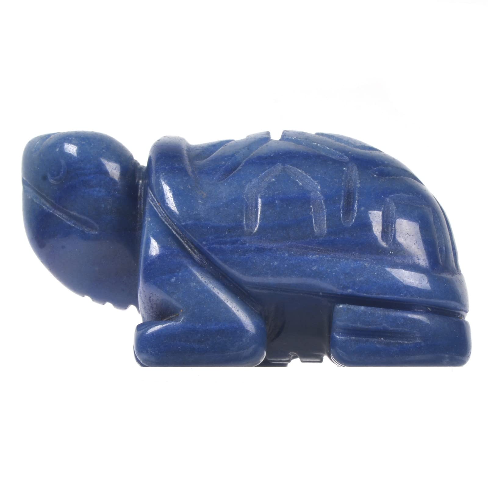 Justinstones Blue Aventurine Healing Crystal Guardian Turtle Tortoise Pocket Stone Figurines Carved Gemstone Crafts Home Decor 2 inch
