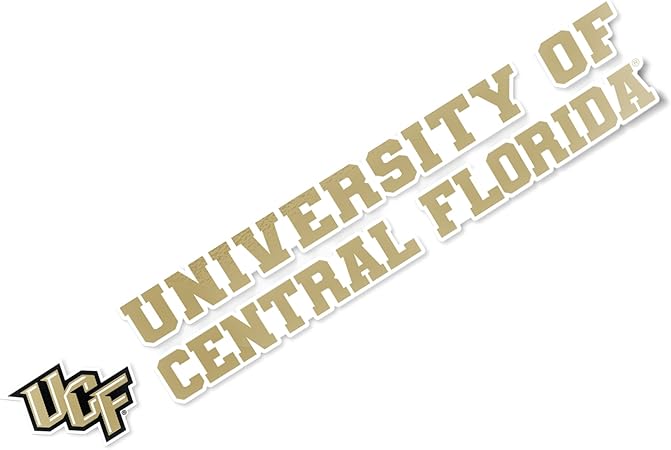 Desert Cactus University of Central Florida Knights UCF Name Logo Vinyl Decal Laptop Water Bottle Car Scrapbook (8 Inch Sticker)