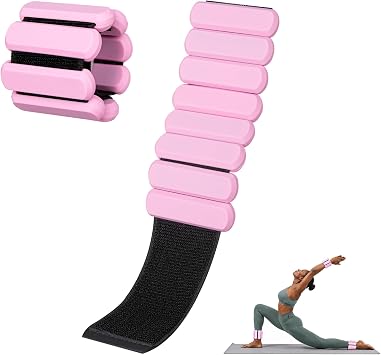 Ayarlanabilir Ayak Bile i A rl klar , Kad nlar ve Erkekler i in Bilek A rl klar , 2li Set her biri 1 lb, Y r y , Ko u, Yoga, Pilates, Spor Salonu, Barre, Kuvvet Antrenman  i in M kemmel.