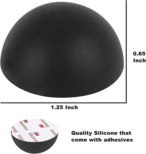 Miniatura 2 de Parachoques de silicona de 1.25 pulgadas, almohadillas de goma antideslizantes para altavoces con adhesivo para reproductor de grabaciones,