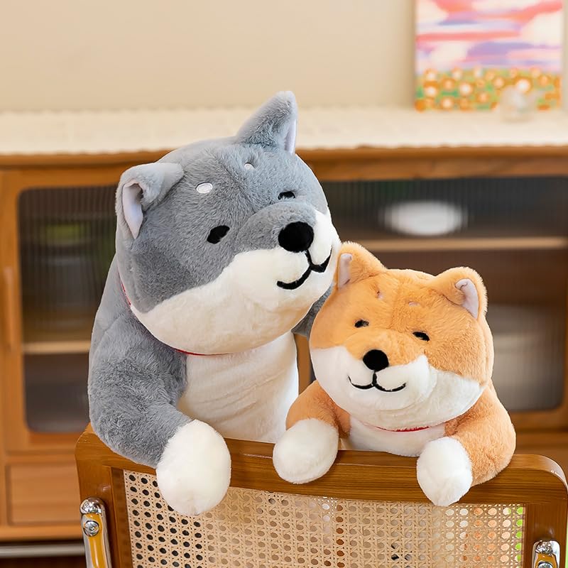 Carino Shiba Inu Cane Peluche Giocattolo Kawaii Gatto Animali di Peluche Cuscino Sonno Bambola Camera Decor Cuscino per Bambini Ragazze Regalo 90 cm Cane Arancione