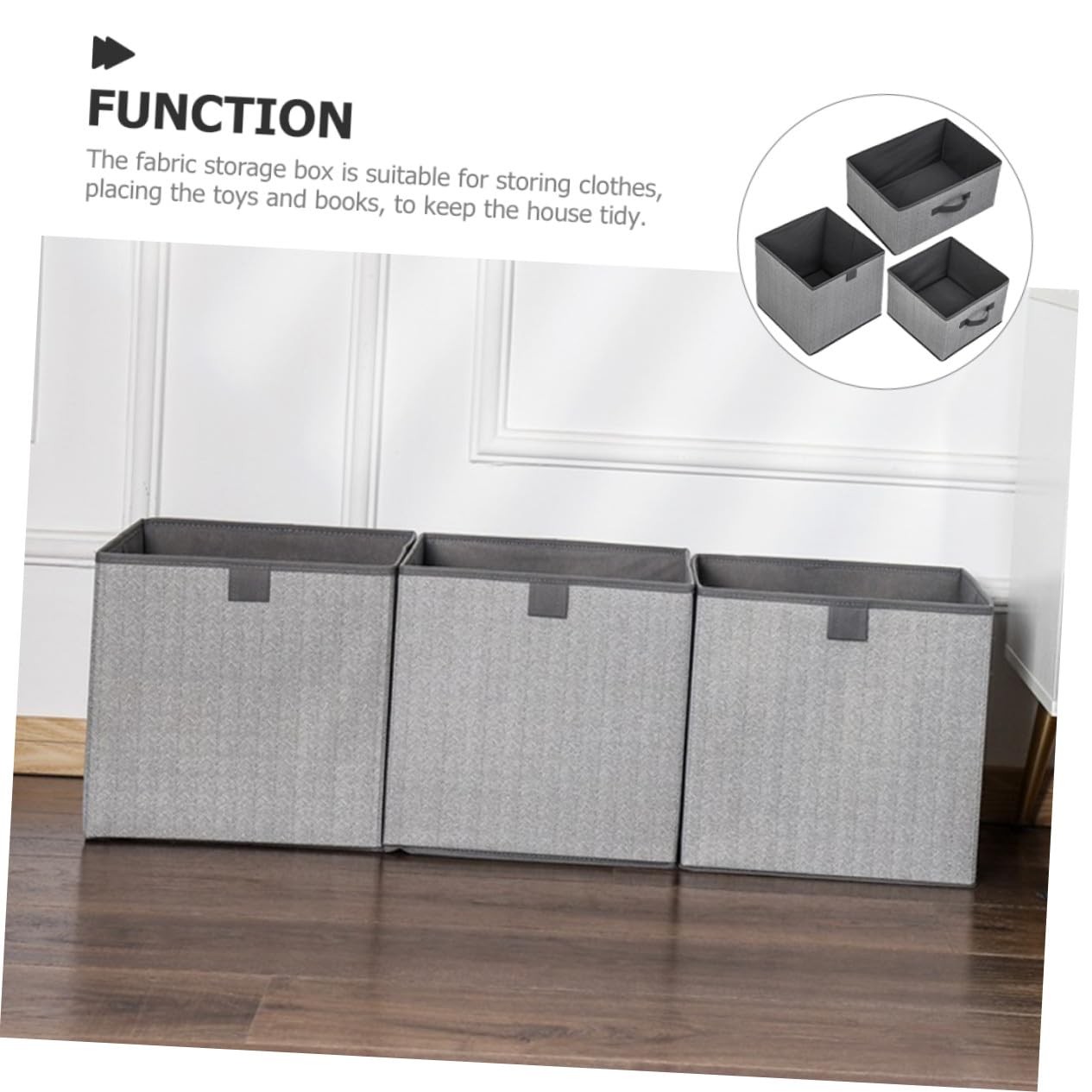 VICASKY 3pezzi Organizzatore per Armadio in Tessuto da Contenitore Portaoggetti per Camera da Letto Organizer per Vestiti e Accessori