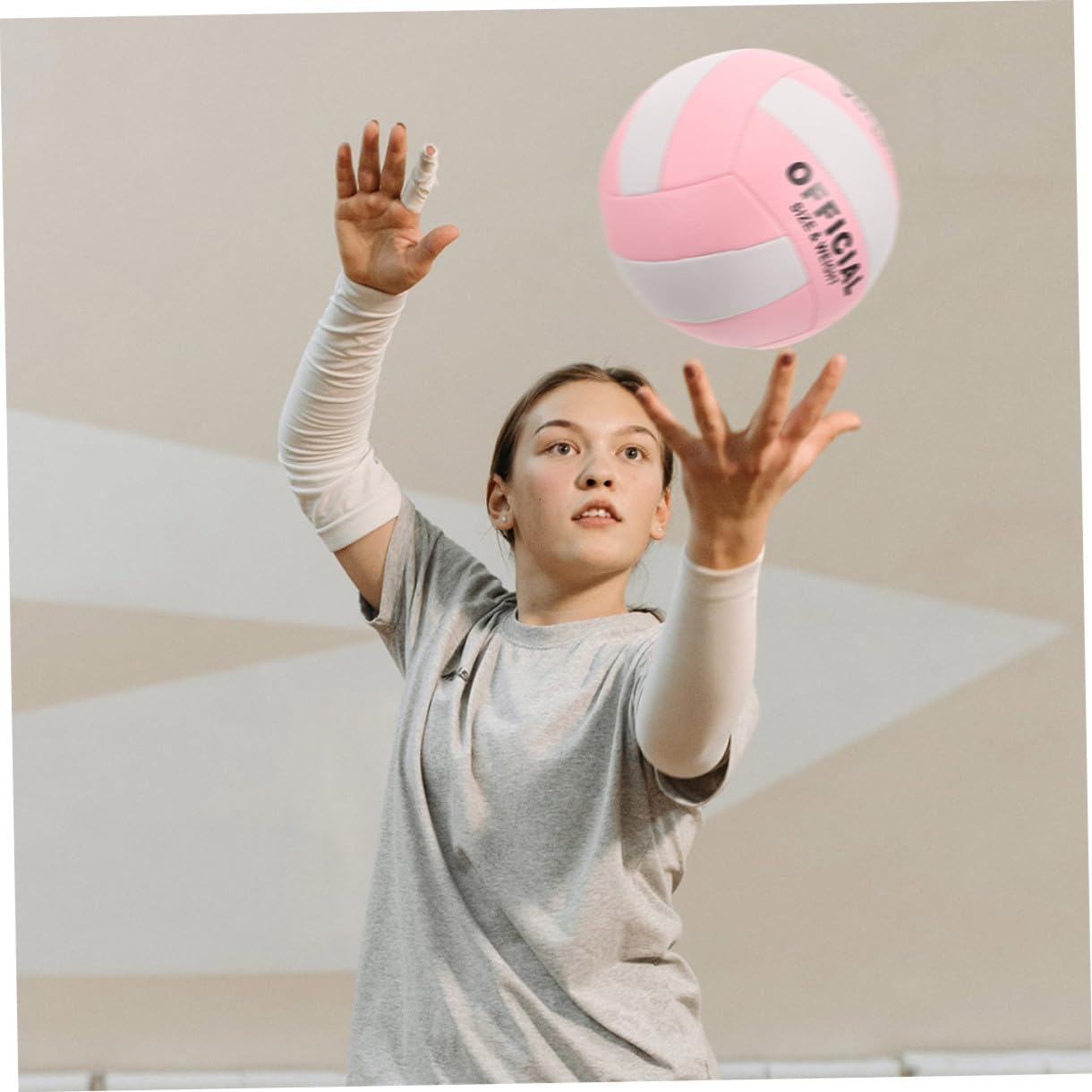 Balón de Voleibol de Interior para Entrenamiento y Partidos, Material PU Flexible, Paquete de 2 Piezas para Jugadores de Nivel Escolar Intermedio