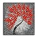 baccow 3030" Red Oil Paintings Wall Art, 3D Hand Painted Abstract Contemporary Art on Canvas Framed Wall Paintings Picture for Living Room Bedroom Dining Room Office Hallway Home Decoration Gifts
