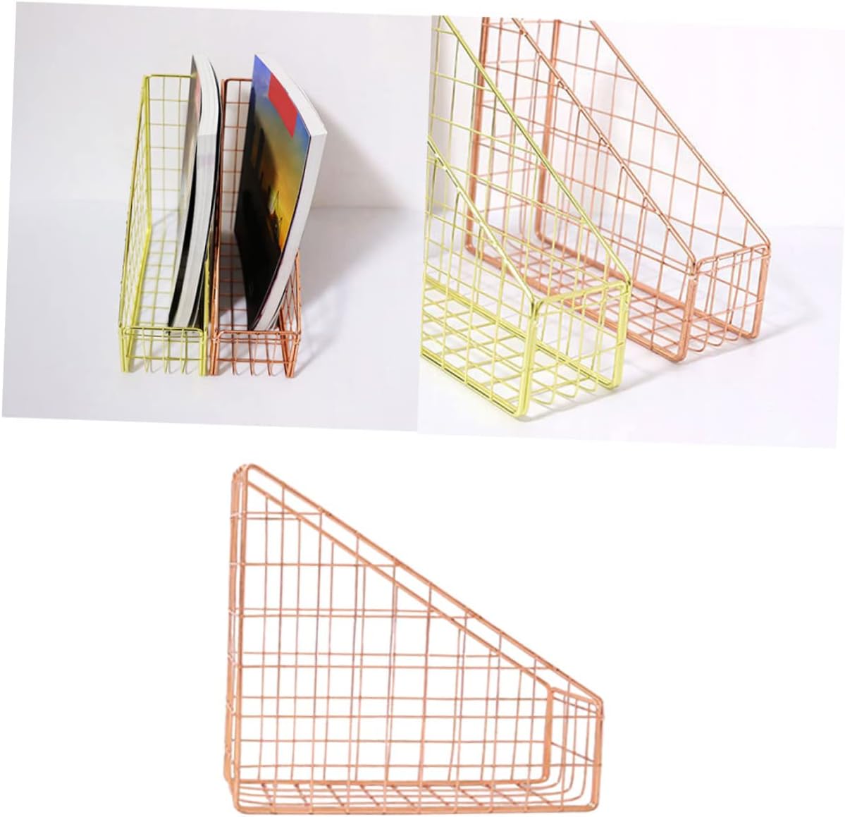 Creative File Storage Basket Magazine Book Holder Material Office Supplies