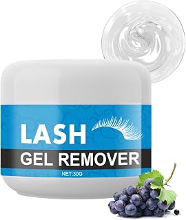 TBeautfave Eyelash Extension Remover Cream, Eyelash Glue Removal Gel, Special Slight Grape Flavor, Lash Remover Eyelash Remover Gel, Low Irritation Fast Acting for Sensitive Skin, 30g