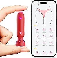 Vista 1 de Juguetes sexuales Mini Vibrador de bala para adultos - Juguetes sexuales femeninos controlados por aplicación con 9 modos de vibración, vibrador