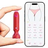 Mini Bullet Vibrator Adult Toys - Vibrators App Controlled Female Sex Toys with 9 Vibration Modes, Lipstick G Spot Dildo Clitoral Vibrator, Long Distance Discreet Vibrator for Women & Couples (Pink)