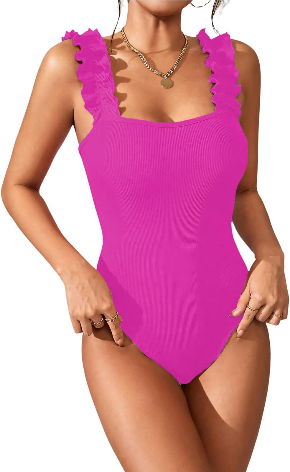 Sport Swimsuit Polyester Texture with Quick Drying Design Training Swimwear Comfortable Wear Suitable for Pool Use Quick Dry Swimsuit