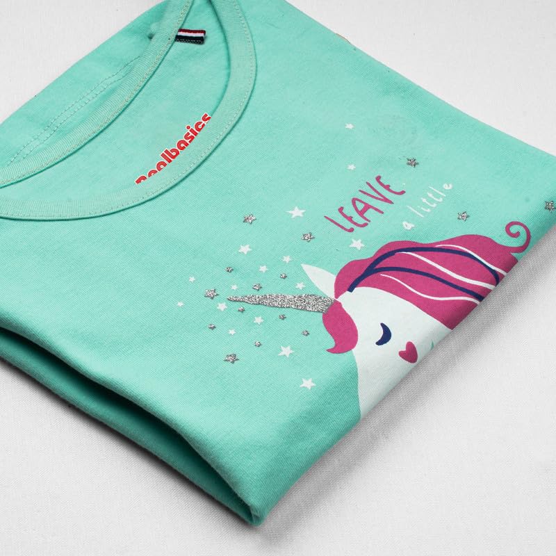 Image of Real Basics Girls Regular Fit Full Sleeves Tshirt (Pack of 1)
