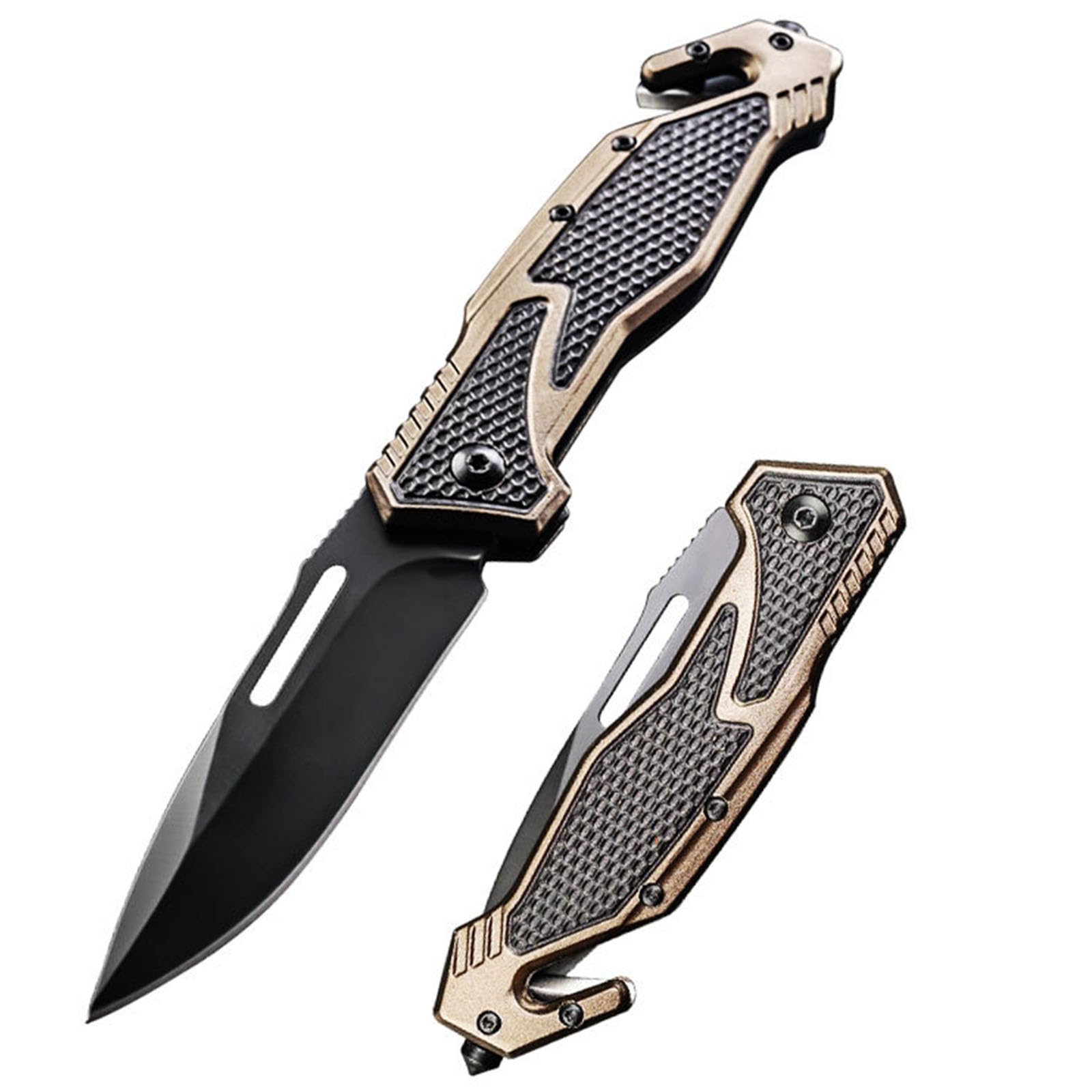 10MOONS Folding Pocket Knife, 8inch Assisted Opening Folding Knife, Tactical Pocket Knife Ourdoor Hiking Camping Tactical Survival and EDC
