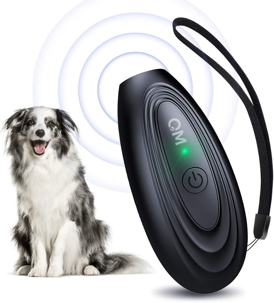 Antiladridos para Perros,Ahuyentador de Perro Potente16.4FT,portátil Antiladrdos para Perros Ultrasonidos,Dispositivo antiladridos para Perro Recargable para Perro pequeños, medianos y Grandes