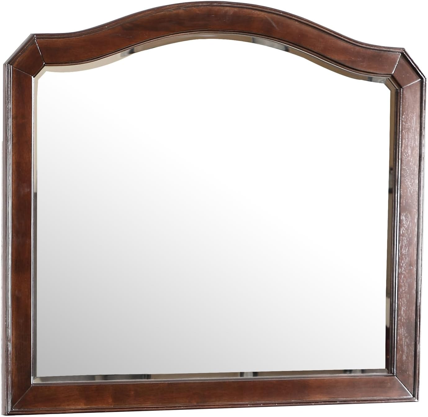 HomeStock Art Nouveau Mirror - Beveled Edge Wall Mirror for Bedroom, Vanity, or Entryway - Elegant Design