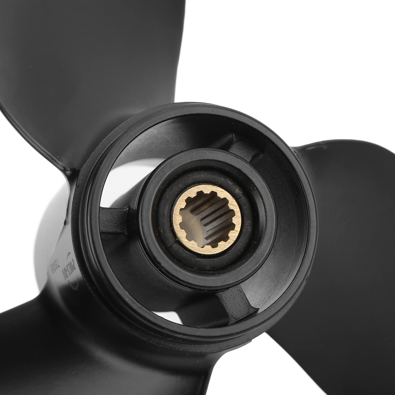 Marine Außenbordpropeller 3 Blätter 7,8 x 8 Zoll 12 Zähne RH Rotation Ersatz für TOHATSU 4-6 PS MFS4 4-Takt-Motor