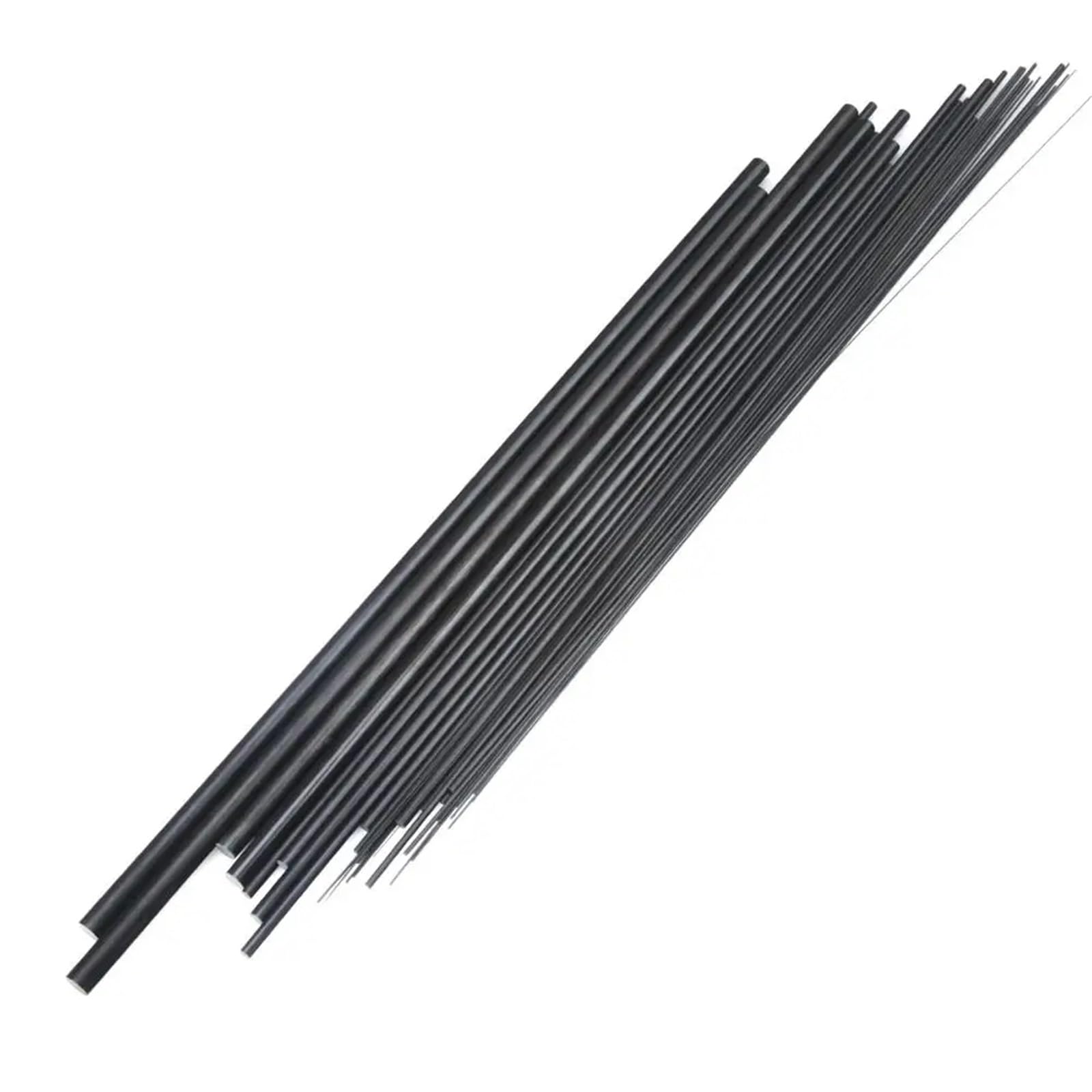 Lot de 5 ou 10 tiges Rondes Solides en Carbone universelles, diamètre: 1mm, 2mm, 3mm, 4mm, 5mm, 6mm, 7mm, 8mm, 11mm, 12mm, Longueur: 500mm, compatibles avec Les Accessoires de Jouets.(4.5mm x 10pcs)