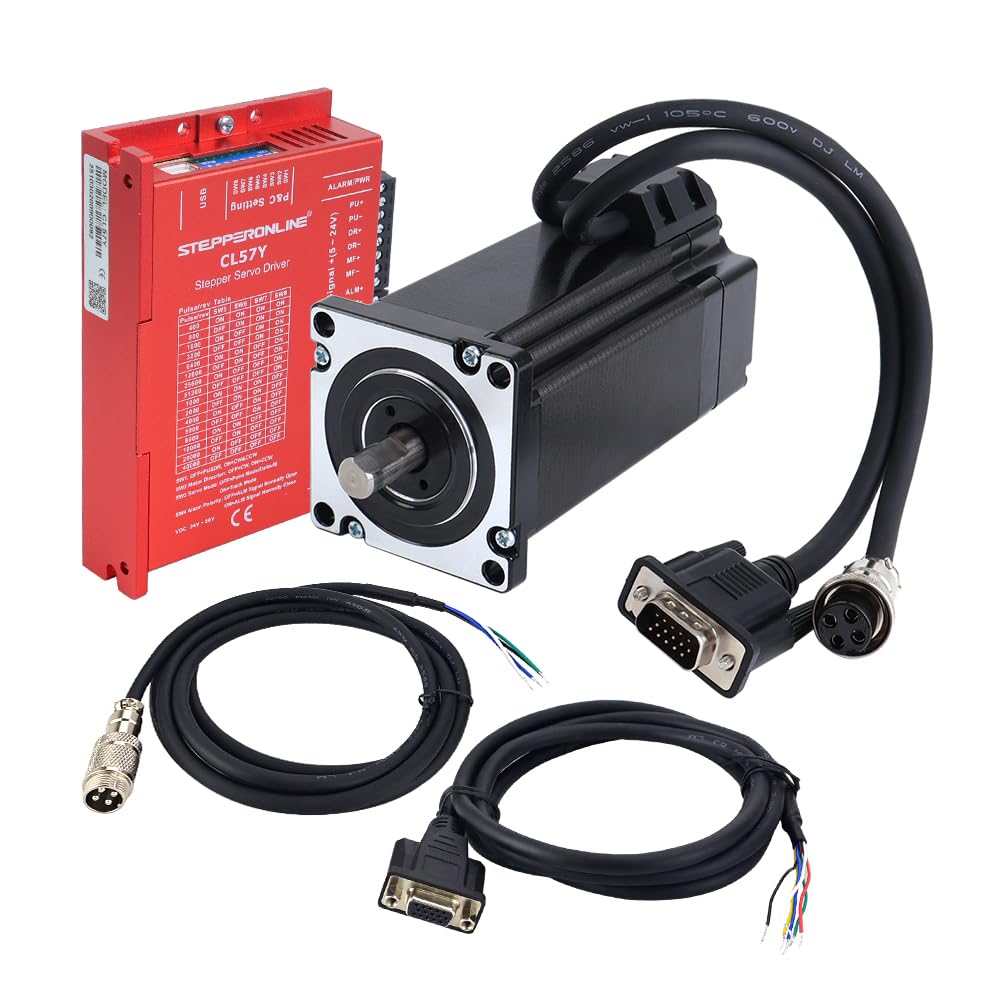 STEPPERONLINE YS Series - Motore passo-passo a 1 assi, 4,00 Nm (566,45 ozin), motore Nema 24 e driver 0-7,0 A, 24-50 VDC