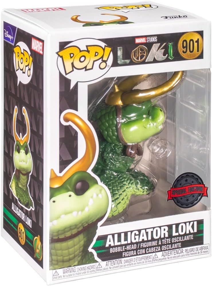 Funko Marvel Loki Pop! Alligator Loki Vinyl Bobble-Head Hot Topic Exclusive