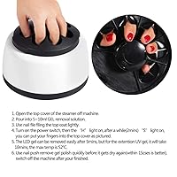 Vista 6 de Máquina removedor de esmalte de uñas de gel, máquina removedor de uñas de gel de 36 W, máquina portátil de vaporizador de uñas, máquina limpiadora