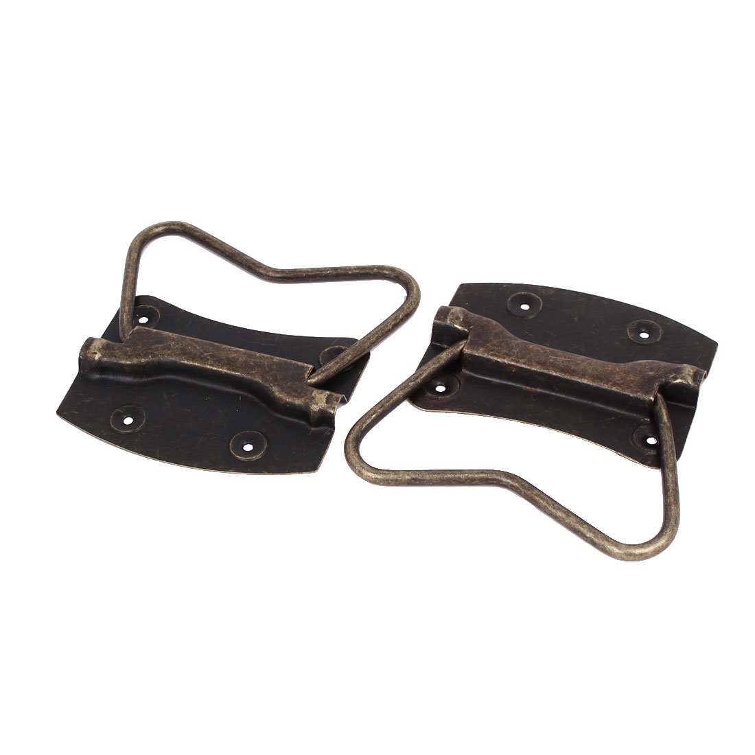 Uxcell Bronze Tone Sourcingmap Wooden Box Chest 103Mmx102mmx8mm Metal Puller Handles 2Pcs