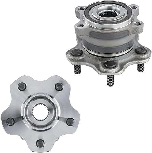 Miniatura 3 de Detroit Axle - 4 bujes de rodamiento de rueda para Infiniti JX35 QX60 Nissan Pathfinder Murano, 4 rodamientos de rueda delantera y trasera y