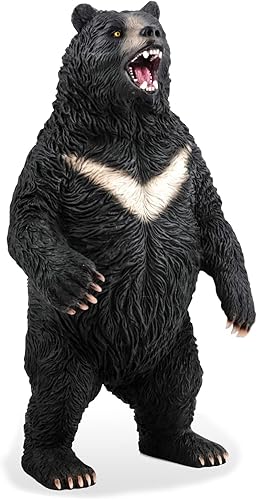 Juguete de oso negro para niños, figura de juguete de oso safari, figura de acción de animales salvajes de oso, ideal para regalo, premios,