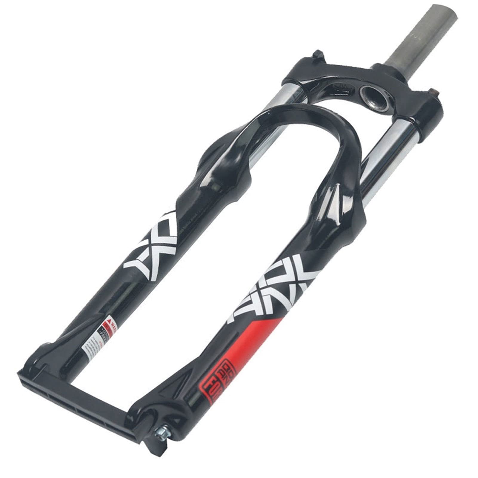 ZXGSXIOU 24 Inch Suspension Bicycle Front Fork,Travel 100mm Shoulder Control Fork Mountain Disc/V- Brake fork