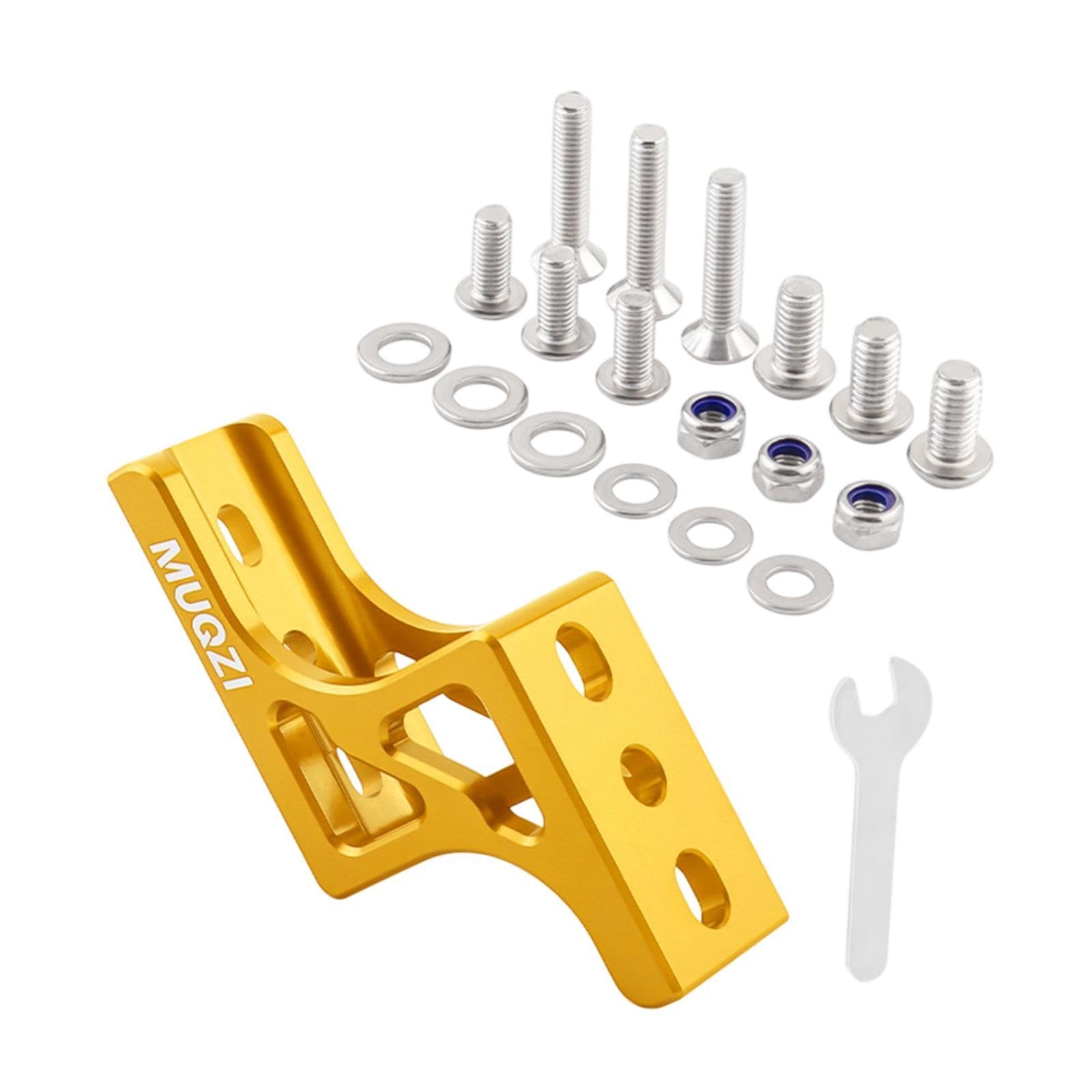 Colaxi Folding Bike Nose Light Converter Raised Mount Heavy Duty Front Bag Carrier Front Bag Extension Bracket for Bicycle Outdoor, Gold