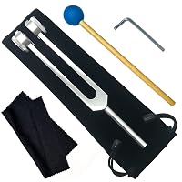 Instrumento de Cura Sensorial de Nervos de Diapasão de 128 Hz com Martelo de Silicone e