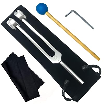Instrumento de Cura Sensorial de Nervos de Diapasão de 128 Hz com Martelo de Silicone e