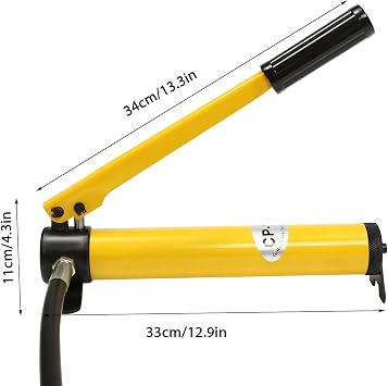LOYALHEARTDY Hydraulic Flange Spreader, 8T Max Spread:30 mm, Yellow