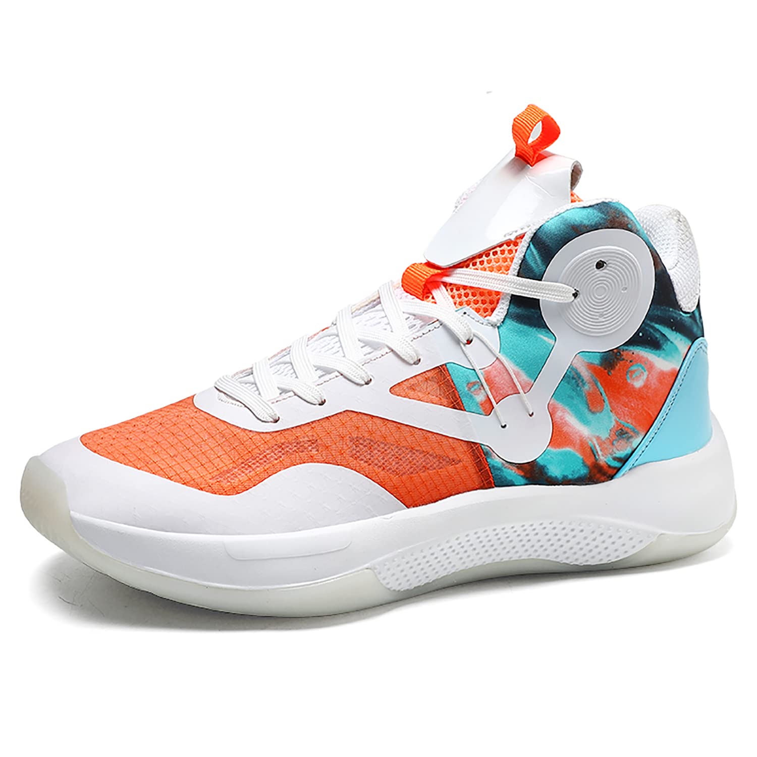 Men's Basketball Shoes, Unisex Non-Slip Breathable Basketball Shoes Lightweight Casual Running Sports Shoes for Walking Outdoor Boys Girls