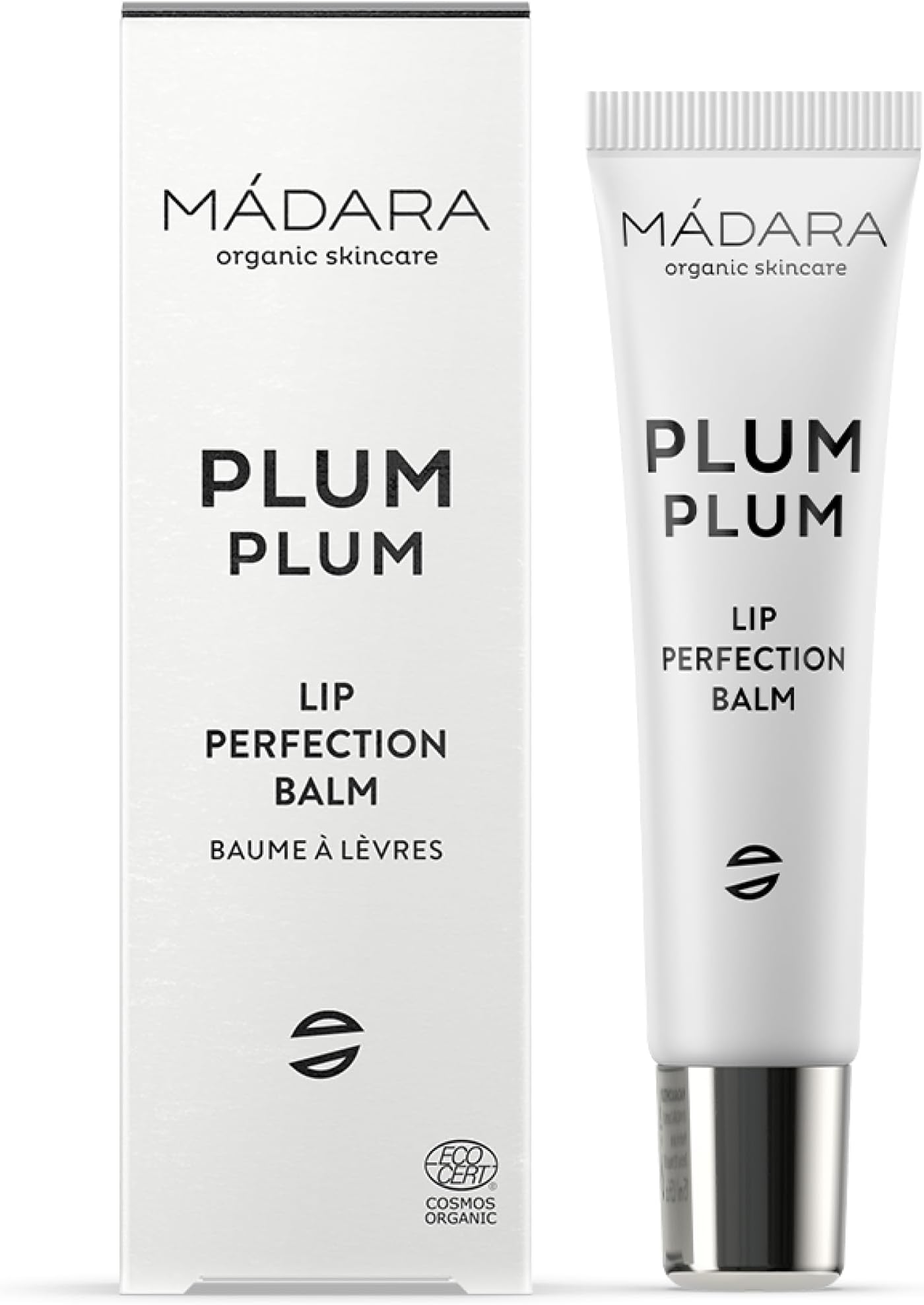 MADARA PLUM PLUM Lip Perfection Balm – 15ml Natural Moisturizing Lip Balm with Shea Butter, Jojoba & Plum Oil – Lip Balm for Dry, Chapped Lips – Hydrating & Nourishing
